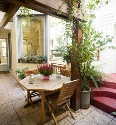 Patio - Hotel Champerret Heliopolis - Campos Elíseos